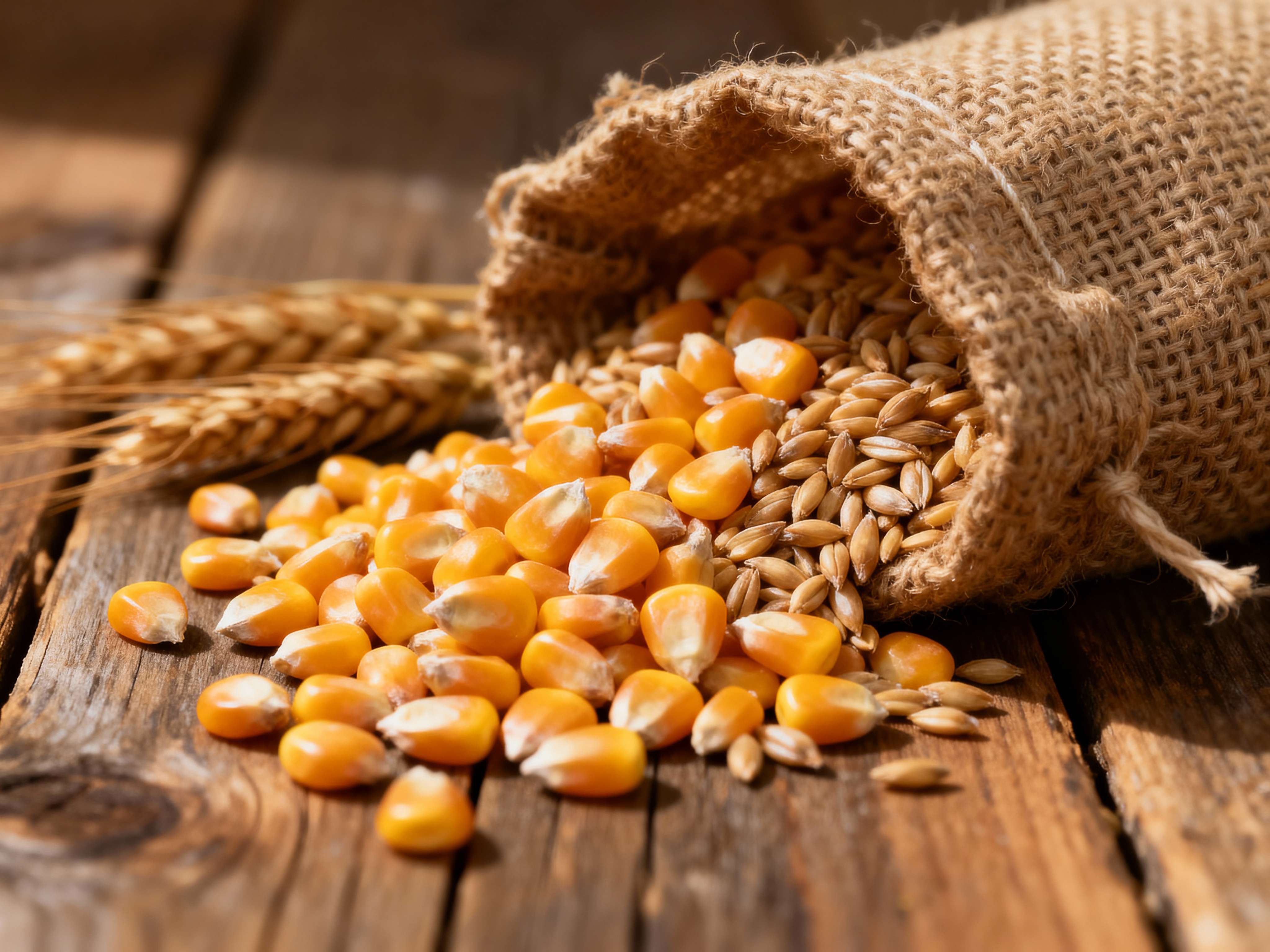 Grain sourcing - corn and wheat grains